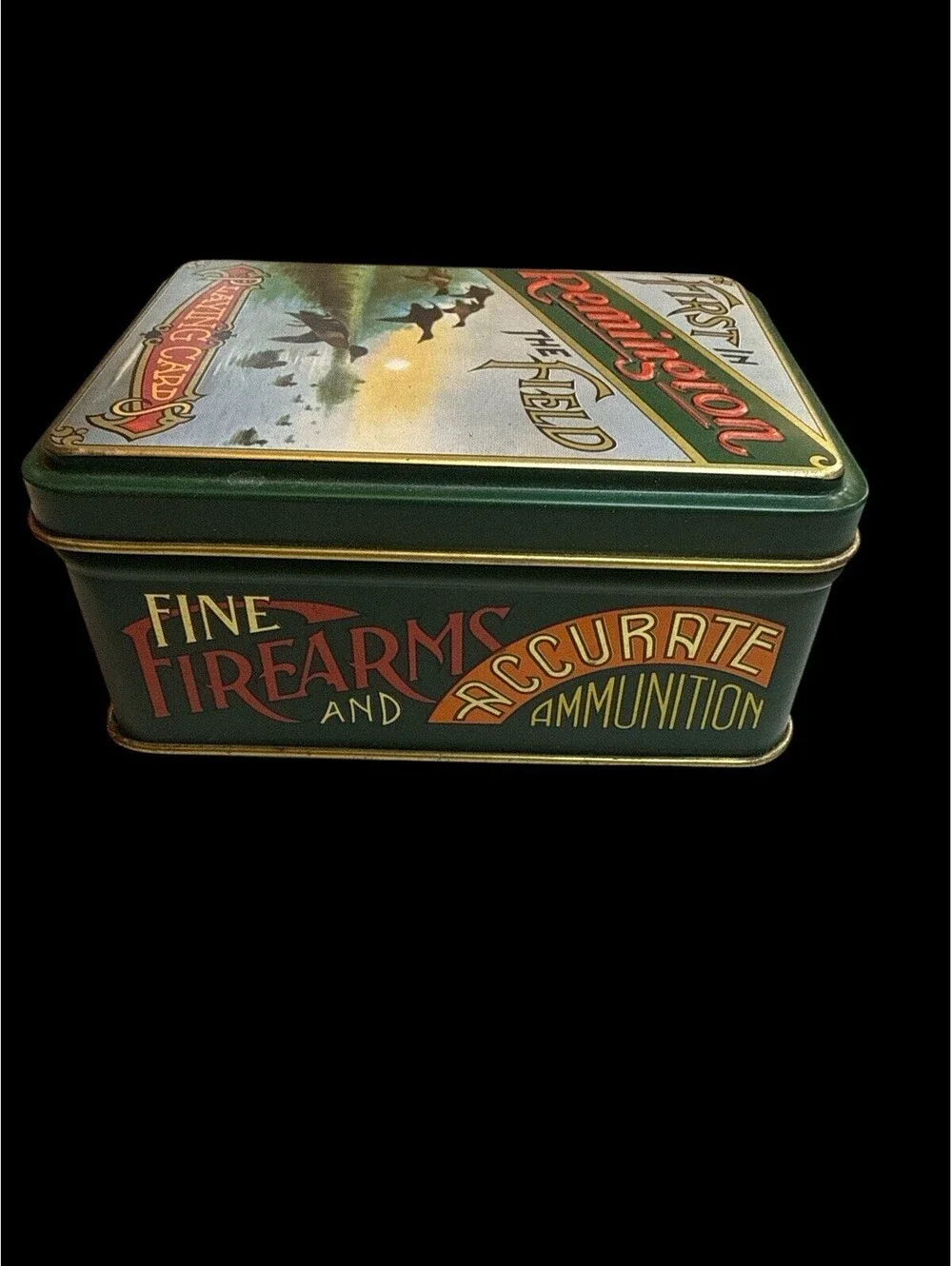 Remington Sportsmen's Playing Cards - First In The Field New in original Tin